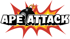 Ape Attack logo yatay